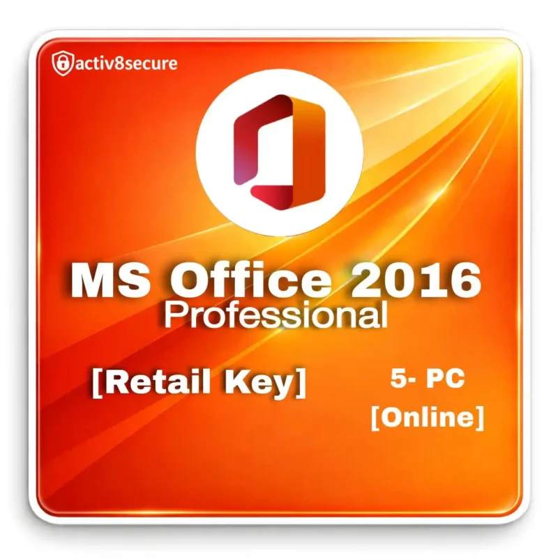 Office 2016 Pro Plus Retail License – 5 PC