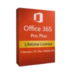Office 365 Pro Plus Lifetime License – 5 Devices PC, Mac, Mobile, iOS
