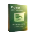 Project 2019 Professional 2PC Retail Online for Windows