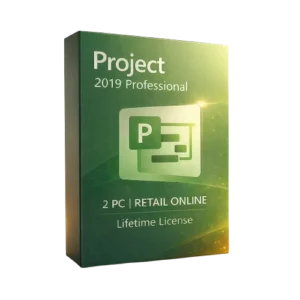 Project 2019 Professional 2PC Retail Online for Windows