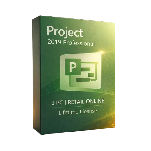 Project 2019 Professional 2PC Retail Online for Windows