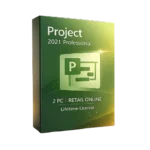 Project 2021 Professional 2PC Retail – Online Activation for Windows