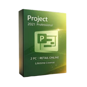 Project 2021 Professional 2PC Retail – Online Activation for Windows