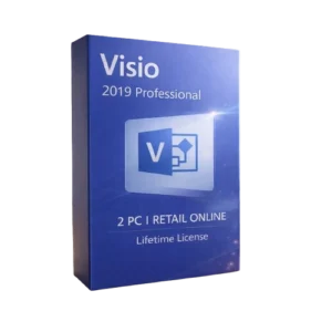 Visio 2019 Professional 2PC Retail – Online Activation for Windows