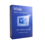 Visio 2021 Professional 2PC Retail – Online Activation for Windows