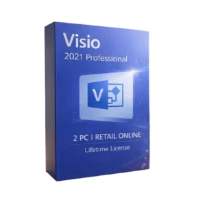 Visio 2021 Professional 2PC Retail – Online Activation for Windows