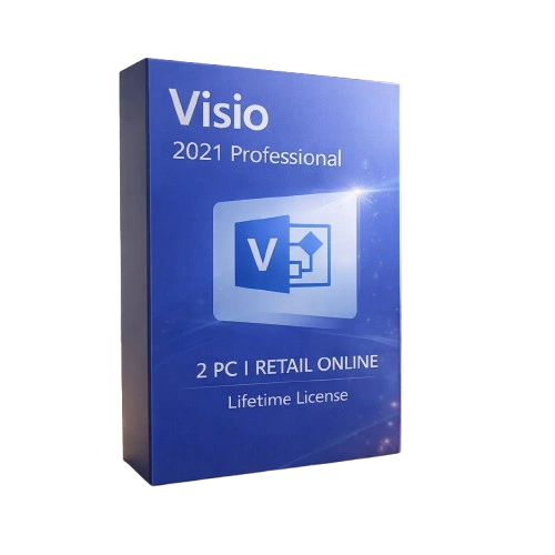 Visio 2021 Professional 2PC Retail – Online Activation for Windows