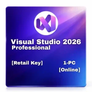 Visual Studio 2026 Pro 1PC Retail Lifetime License