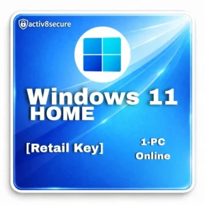 Windows 11 Home Retail License Key – Online Activation