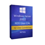 Windows Server 2022 RDS User CAL – 50 User Connections